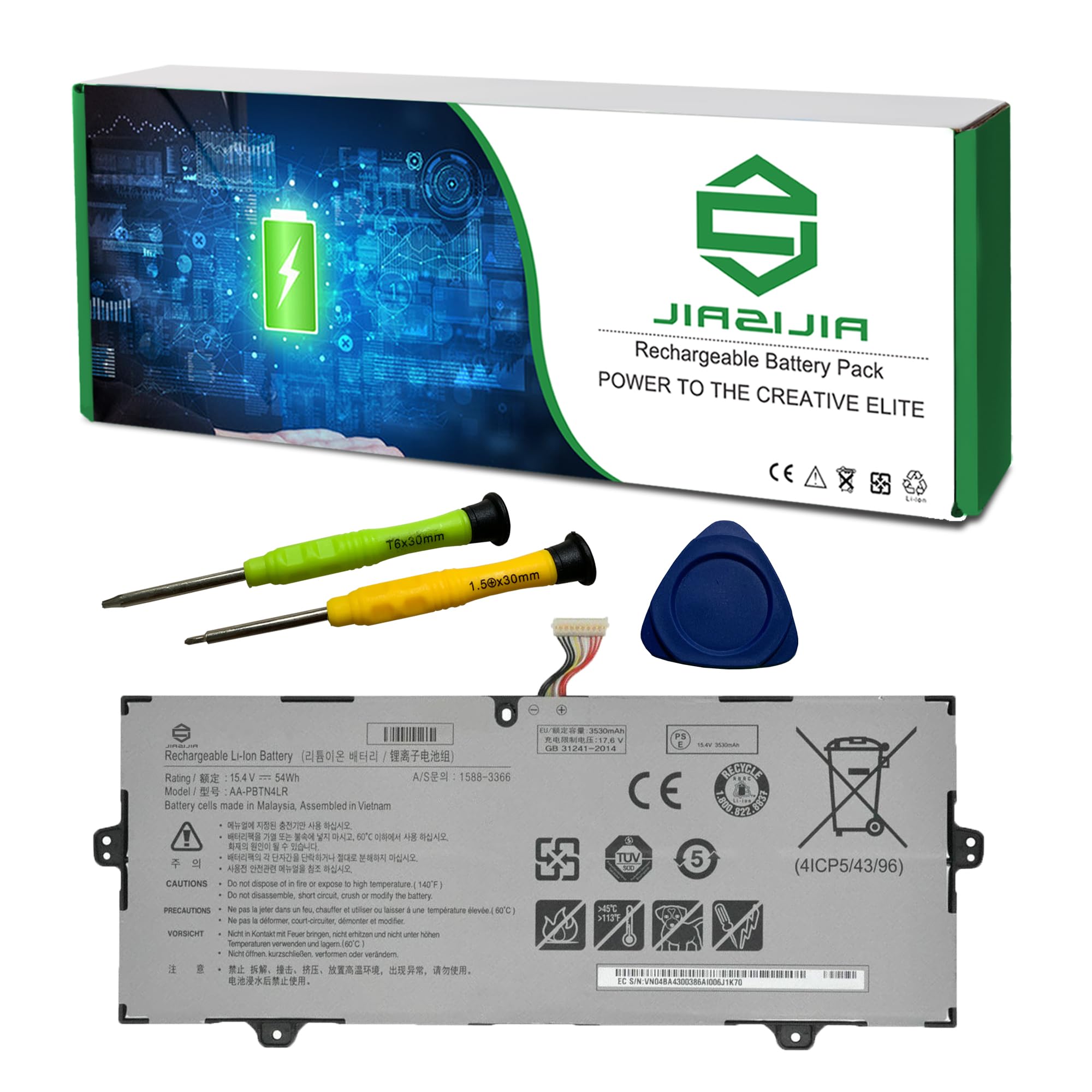 Amazon.com: JIAZIJIA AA-PBTN4LR Laptop Battery Replacement for